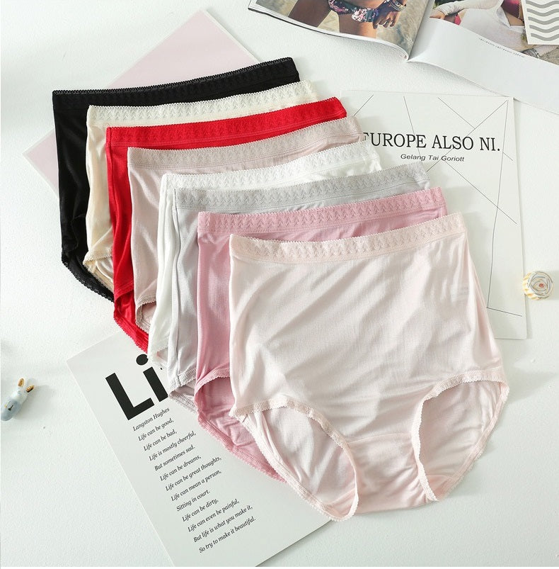 Culotte en soie taille haute pour femme