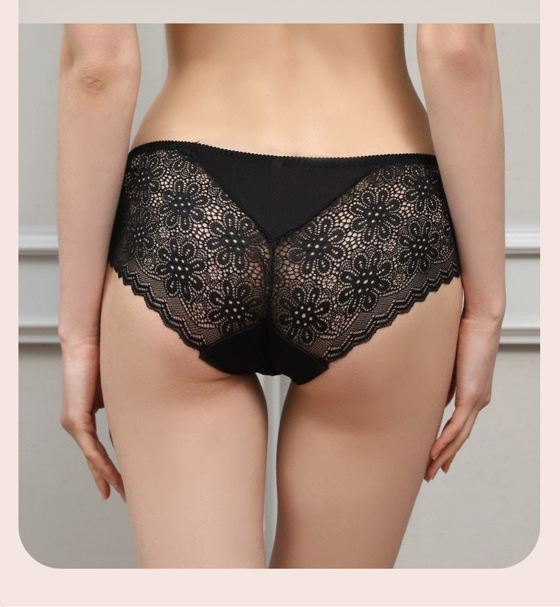 Women Silk Lace Underwear Panties