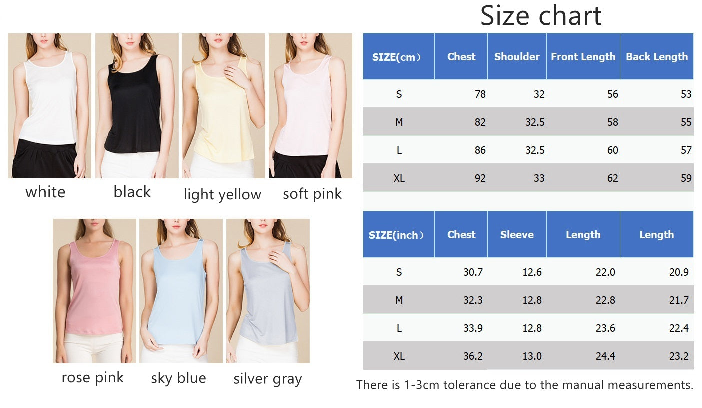 Women Knit Silk Tank Top, 7 Colors - Awulook