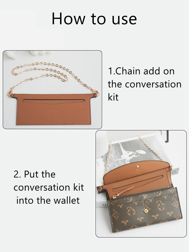 High Quality Chain/ Conversion Kit for LV Emilie wallet