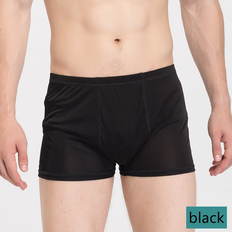 Men Knit Silk Boxer Short