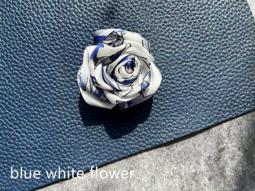 Silk Rose Scrunchie