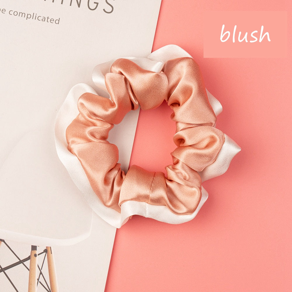 100% Silk Hem Scrunchie