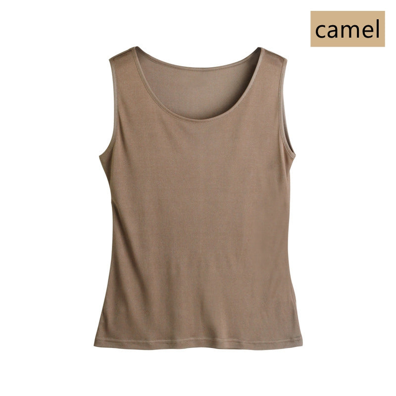 Damen-Strick-Tanktop aus Seide, 7 Farben