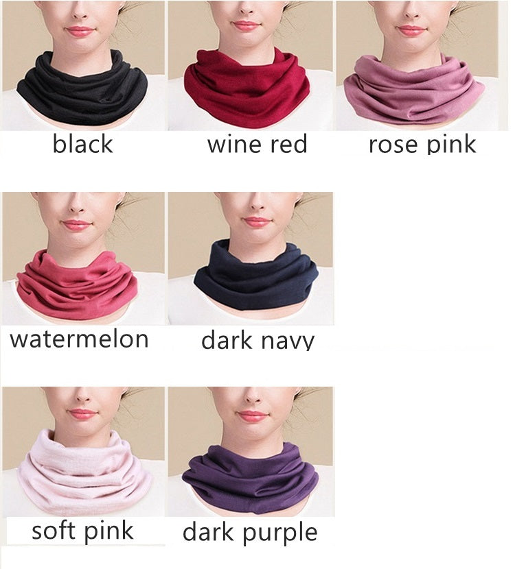 Silk Cashmere Neck Gaiter/ Scarf/ Headband