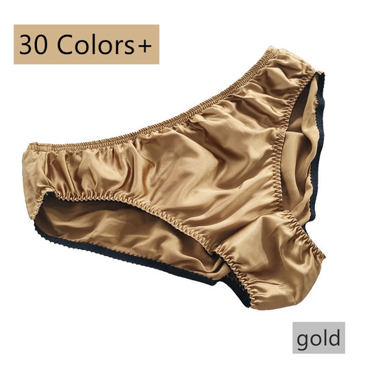 Men's Silk Boxer Briefs Underwear, 30 colors+ - Awulook