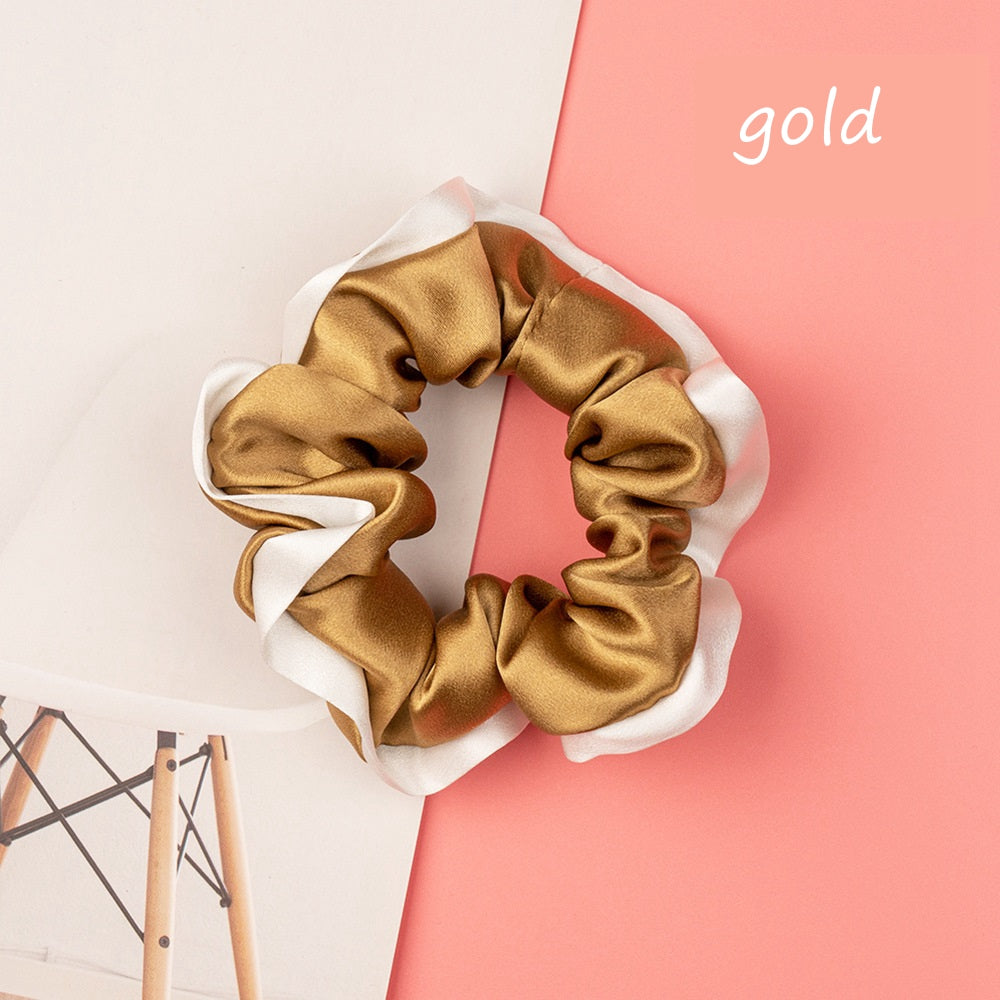 100% Silk Hem Scrunchie