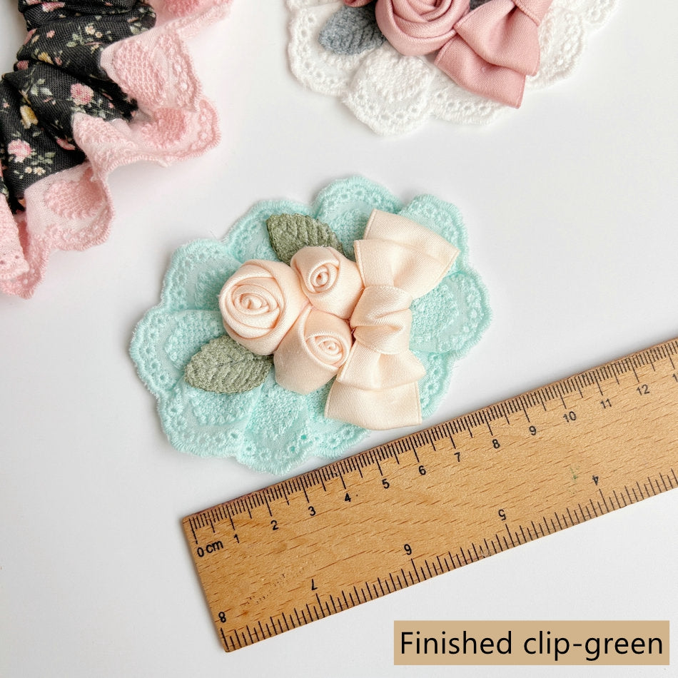 Cotton Lace Trim, Eyelet Embroidery Cotton Lace, DIY Lace Scrunchie-Heart