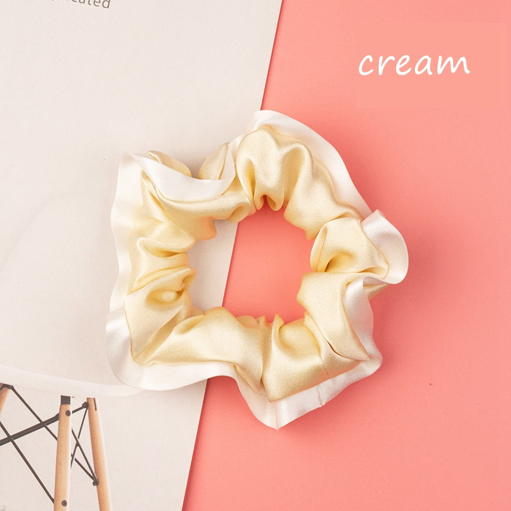 100% Silk Hem Scrunchie