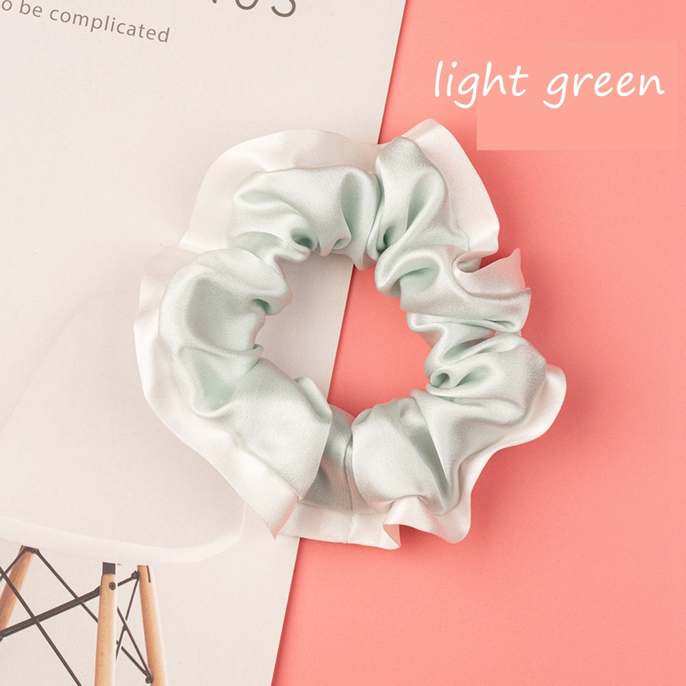 100% Silk Hem Scrunchie