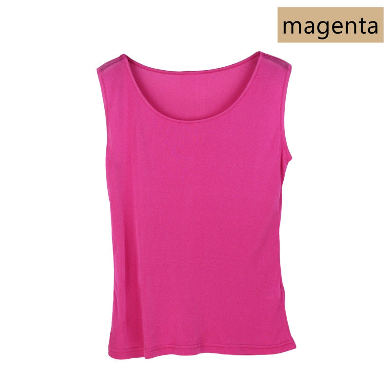 Damen-Strick-Tanktop aus Seide, 7 Farben