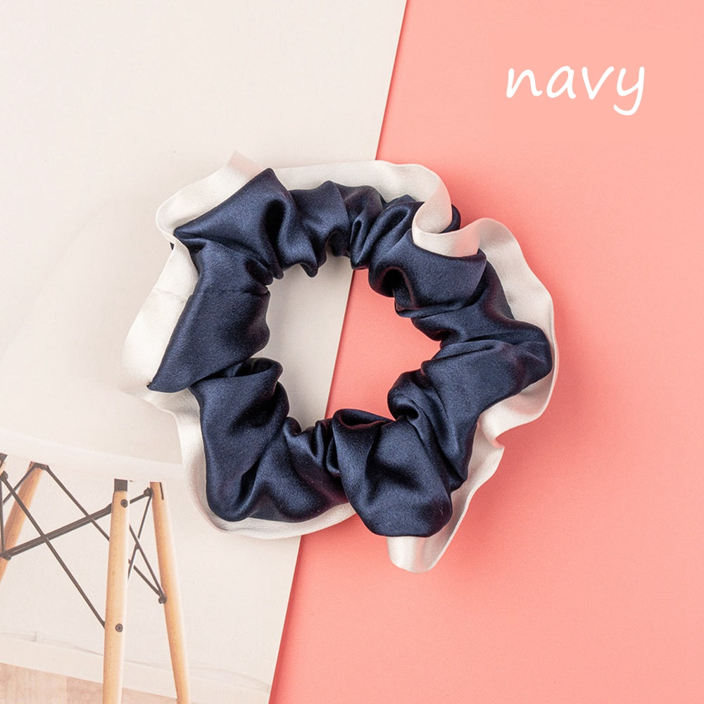 100% Silk Hem Scrunchie