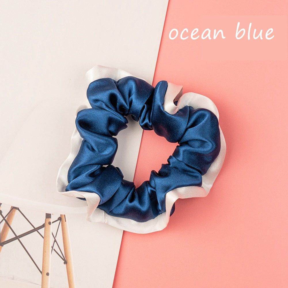 100% Silk Hem Scrunchie