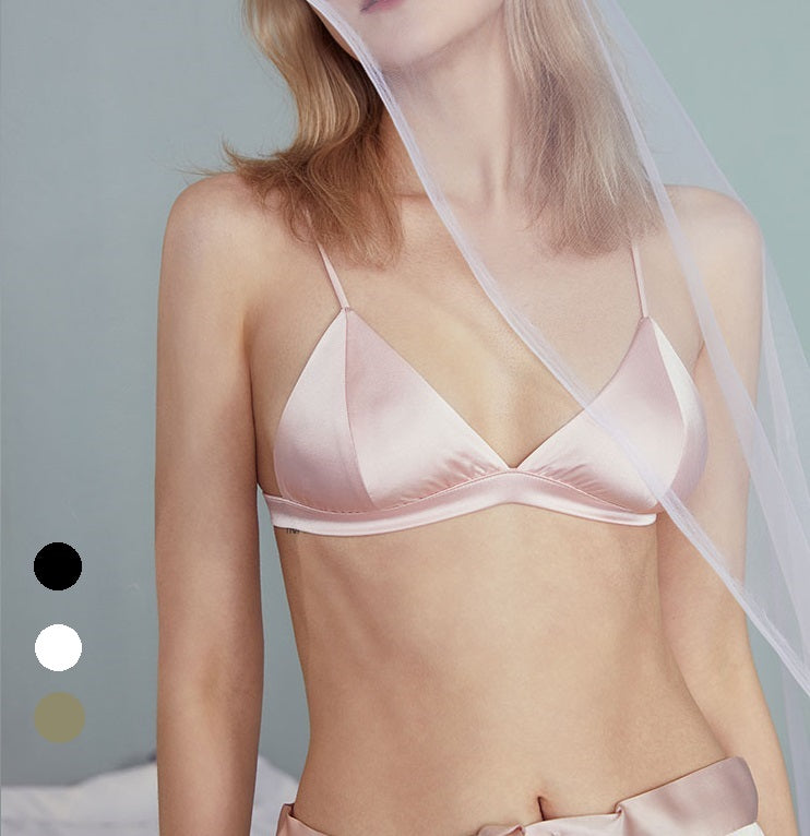 Soutien-gorge en soie de style français