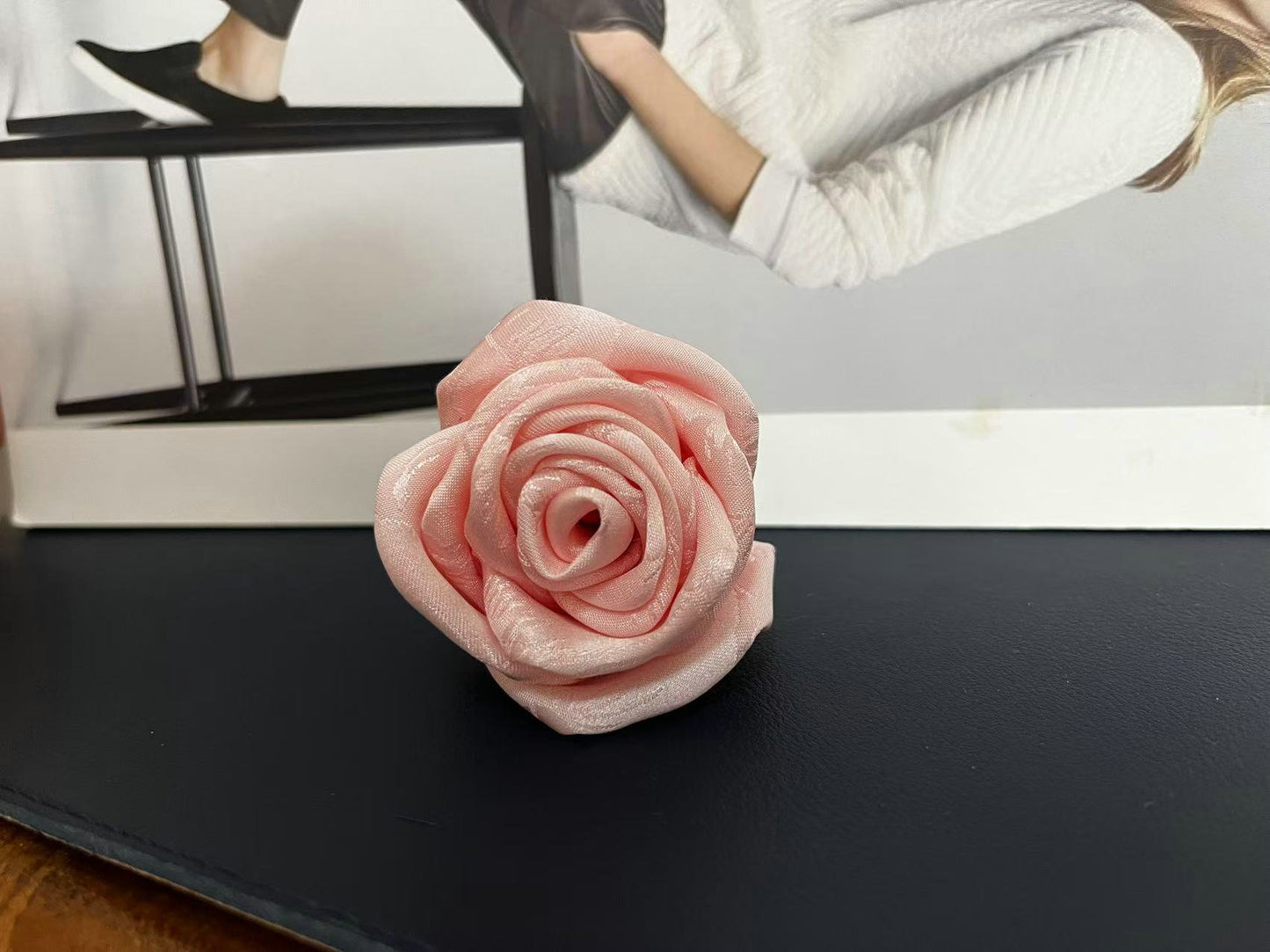 Silk Rose Scrunchie