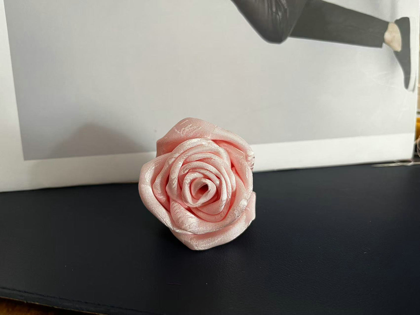 Silk Rose Scrunchie