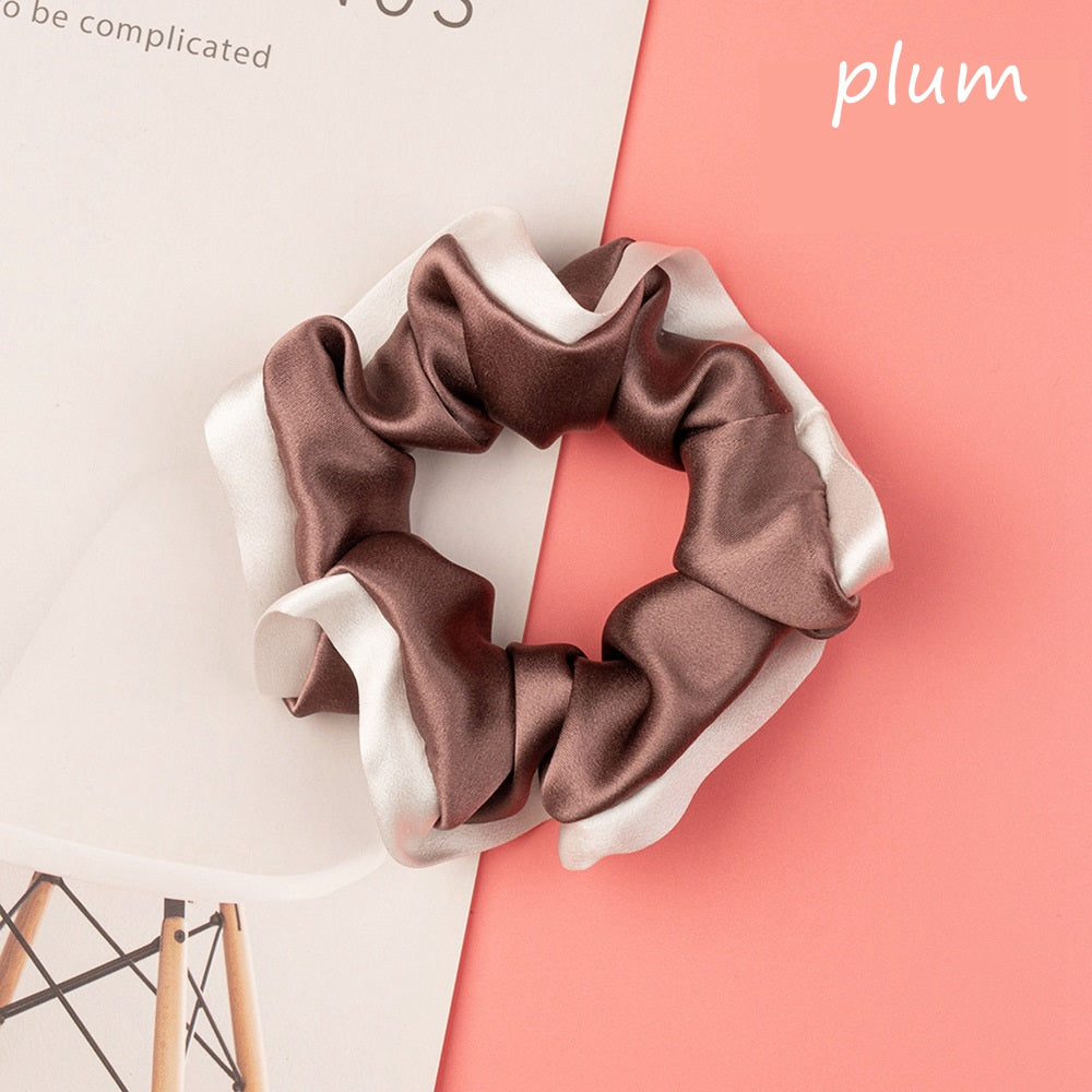 100% Silk Hem Scrunchie