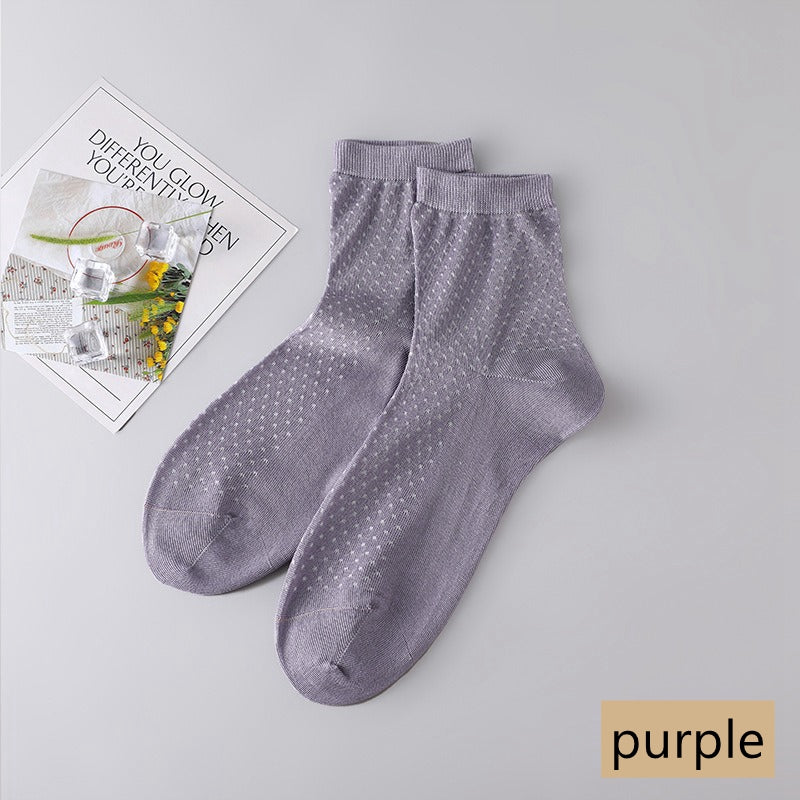 Chaussettes en maille de soie pour femmes, chaussettes d'été