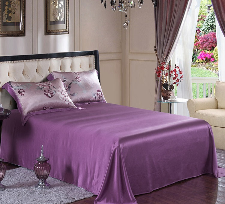 19Momme Seamless Luxury Silk Bedding Set4 - Awulook