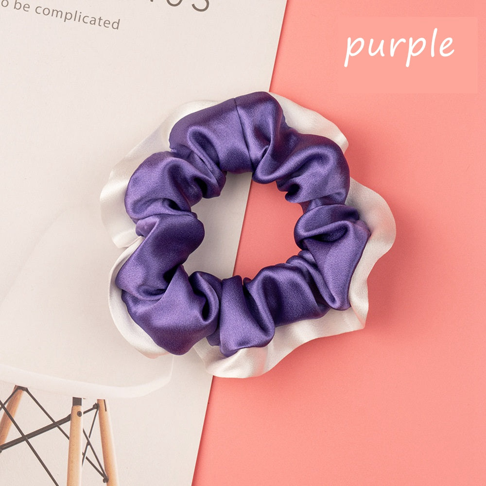 100% Silk Hem Scrunchie