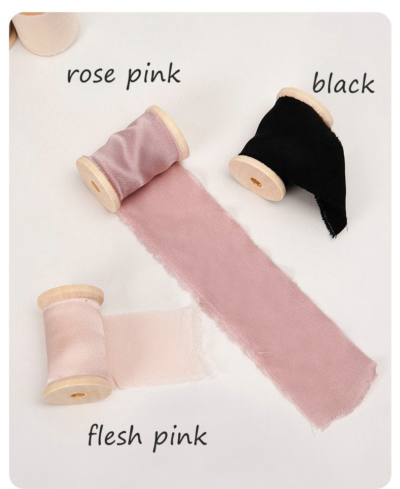 100% Silk Ribbon, DIY Rose/Scrunchies