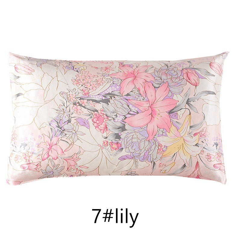 Floral Print Mulberry Silk Pillowcases