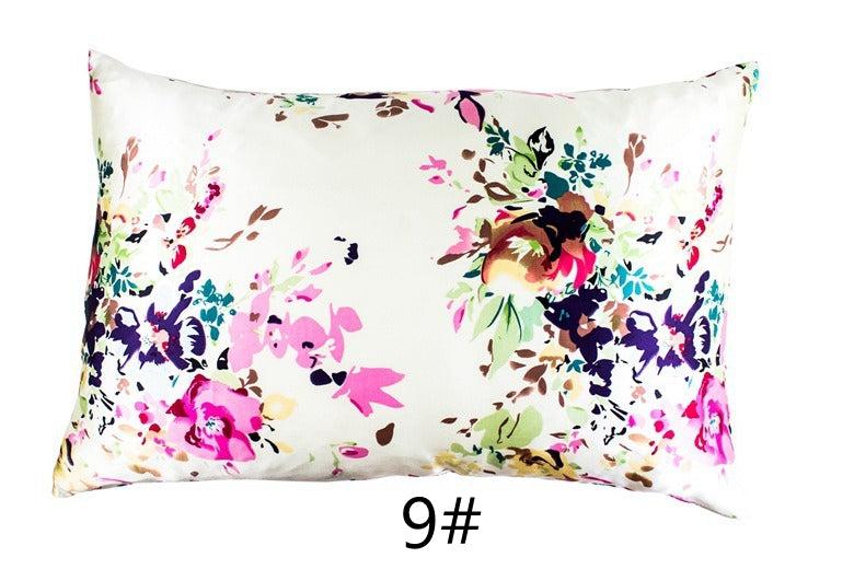 Floral Print Mulberry Silk Pillowcases