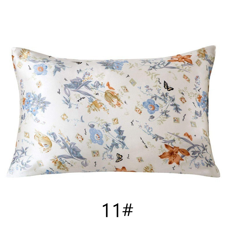 Floral Print Mulberry Silk Pillowcases