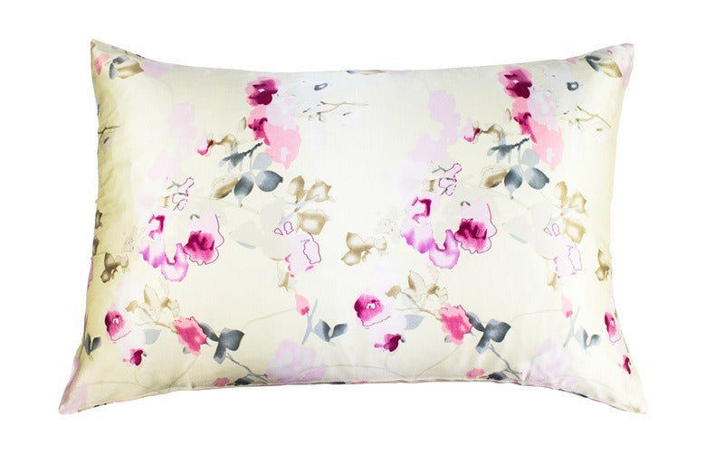 Floral Print Mulberry Silk Pillowcases