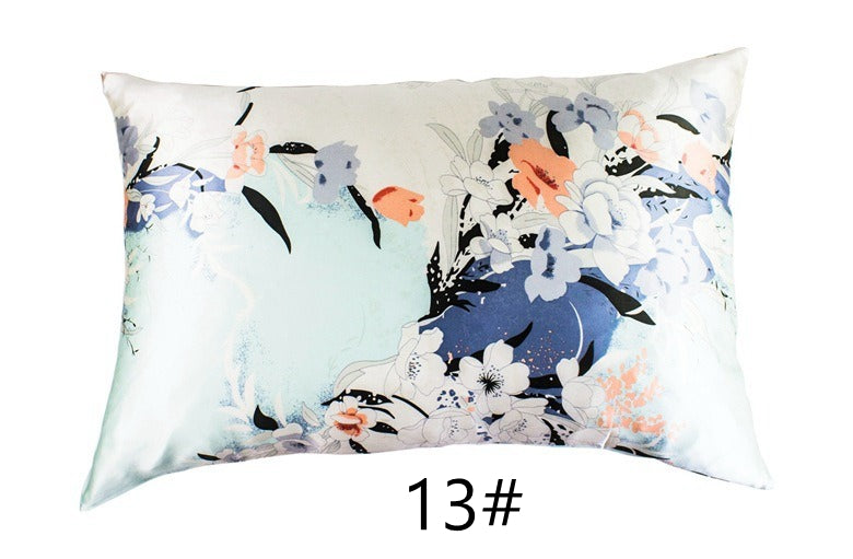 Floral Print Mulberry Silk Pillowcases