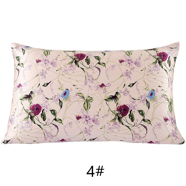 Floral Print Mulberry Silk Pillowcases