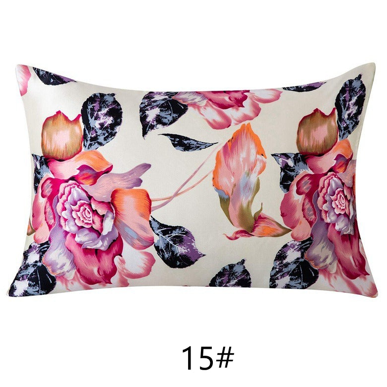 Floral Print Mulberry Silk Pillowcases