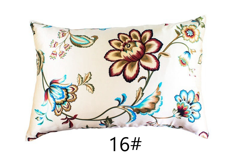 Floral Print Mulberry Silk Pillowcases