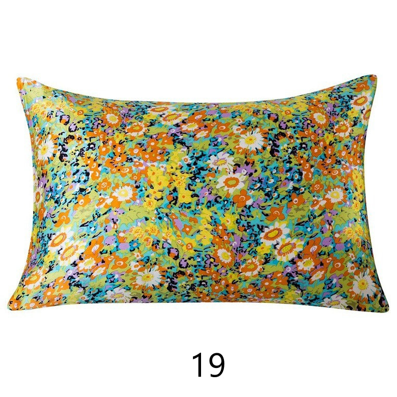 Floral Print Mulberry Silk Pillowcases