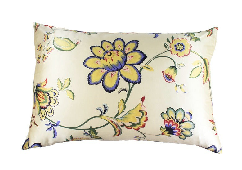 Floral Print Mulberry Silk Pillowcases