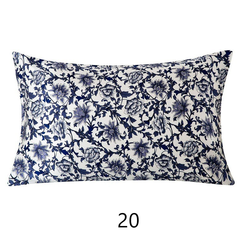 Floral Print Mulberry Silk Pillowcases