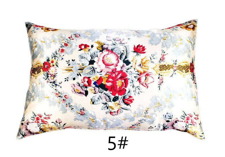 Floral Print Mulberry Silk Pillowcases