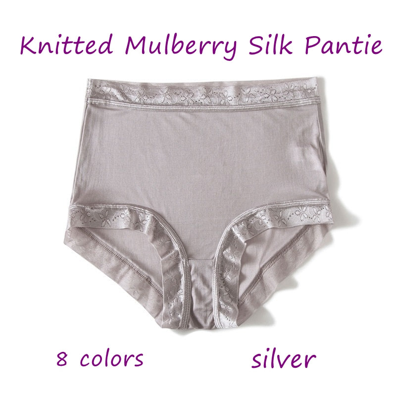 Women Silk Panties, Mid-High Waist