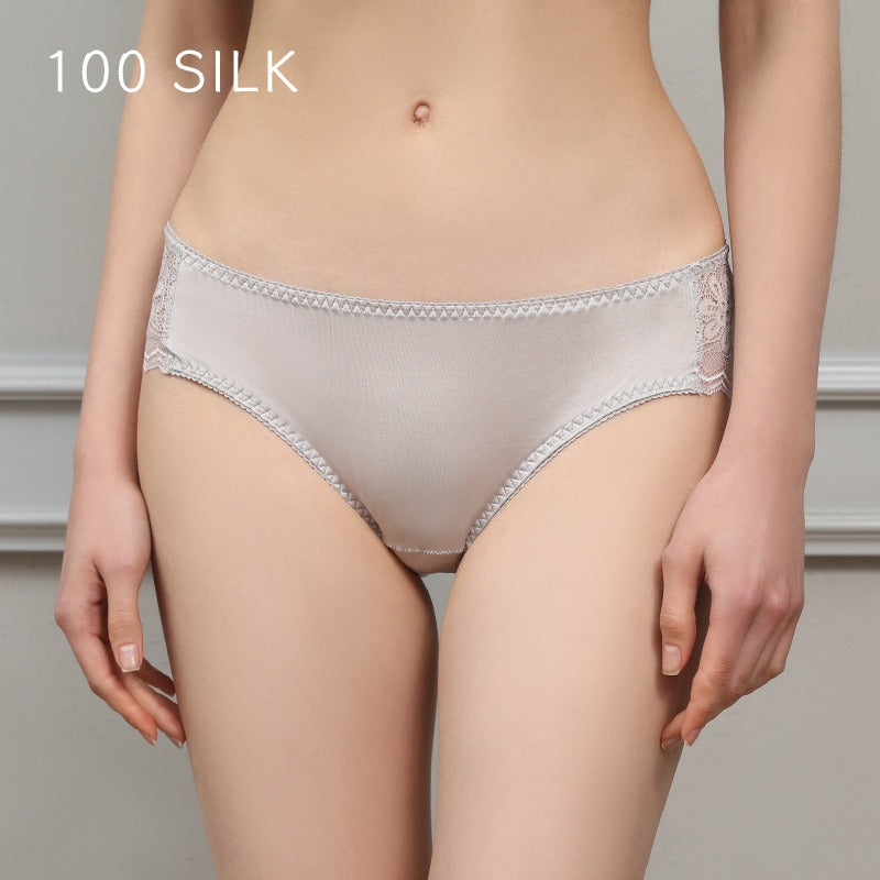 Women Silk Lace Underwear Panties