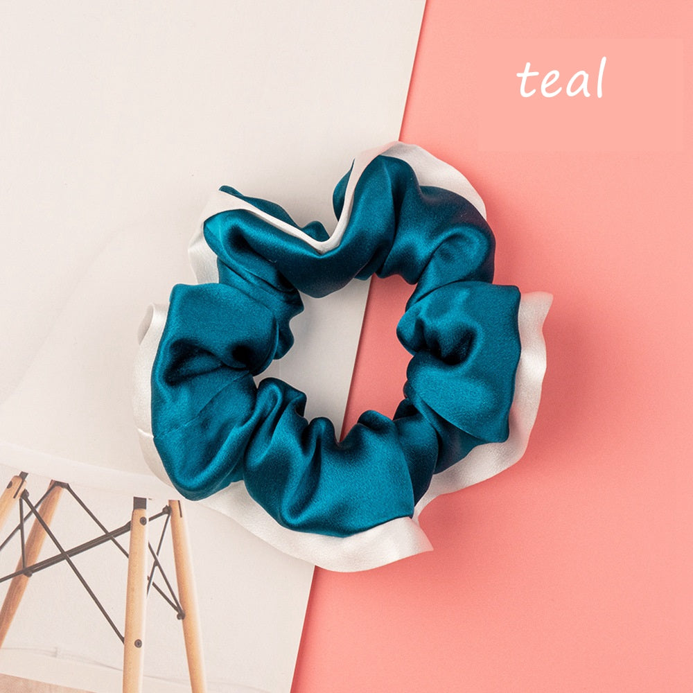 100% Silk Hem Scrunchie