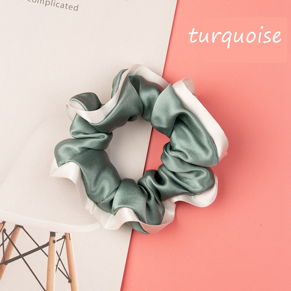 100% Silk Hem Scrunchie