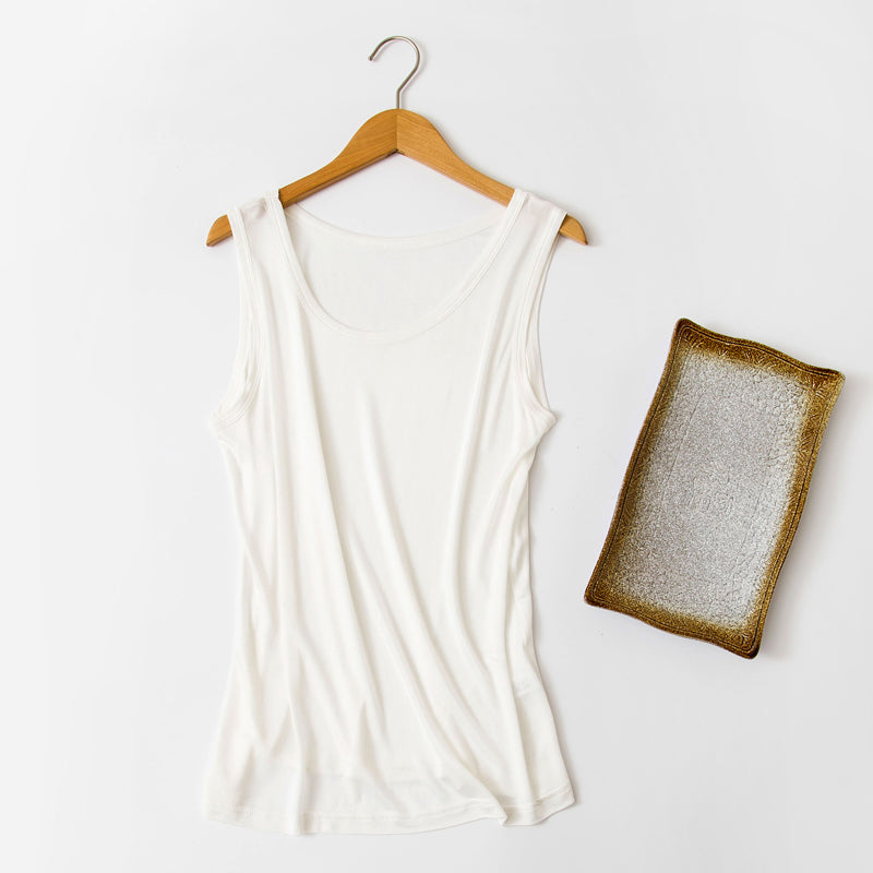 Men Mulberry Silk Tank Top/Vest - Awulook