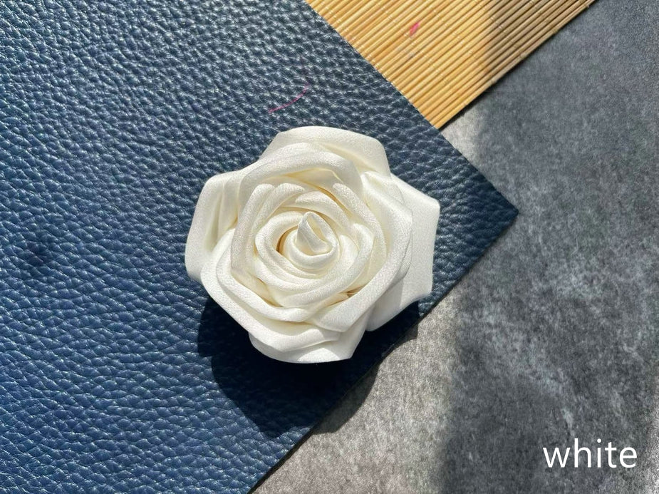 Silk Rose Scrunchie