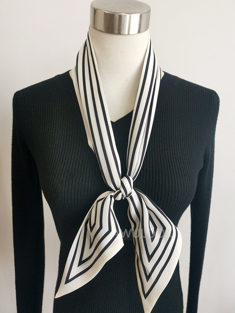 Silk CDC Scarf，120cm× 10cm