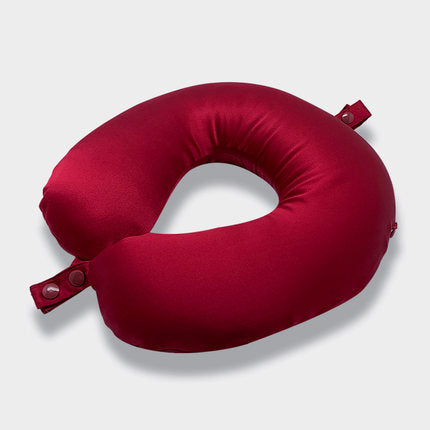 U-Shape Mulberry Silk Travel Neck Pillow /Eye Mask