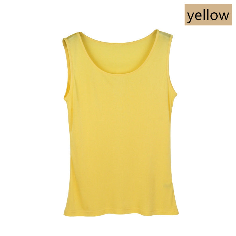 Damen-Strick-Tanktop aus Seide, 7 Farben