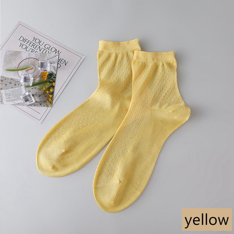 Women's Silk Mesh Socks, Summer Socks