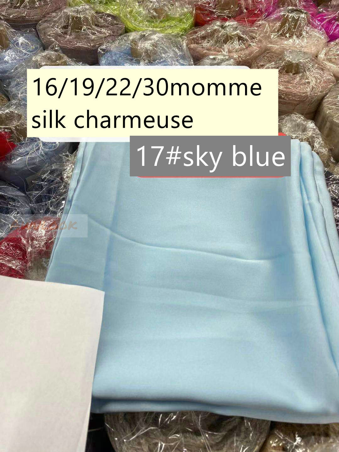 16/19/22/30Momme Silk Charmeuse Fabric, 96 Solid Colors, Width 114cm/45" - Awulook