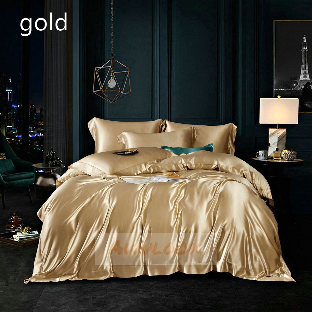 25Momme Seamless Luxury Silk Duvet Cover - Awulook