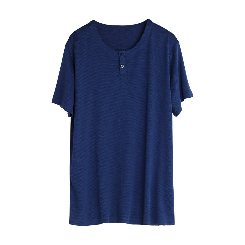 Men Mulberry Silk Crew T-shirt, 100% silk - Awulook